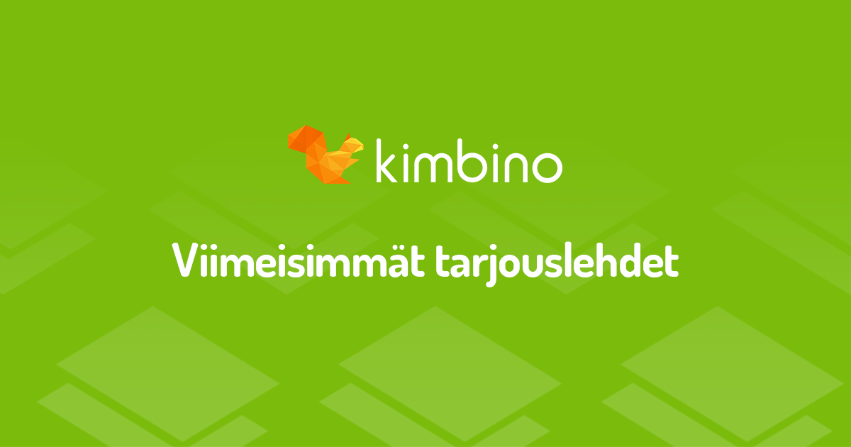 Kimbino.fi || Kaikki hetkiset tarjoukset ja kuvastot Finland catalogue cover