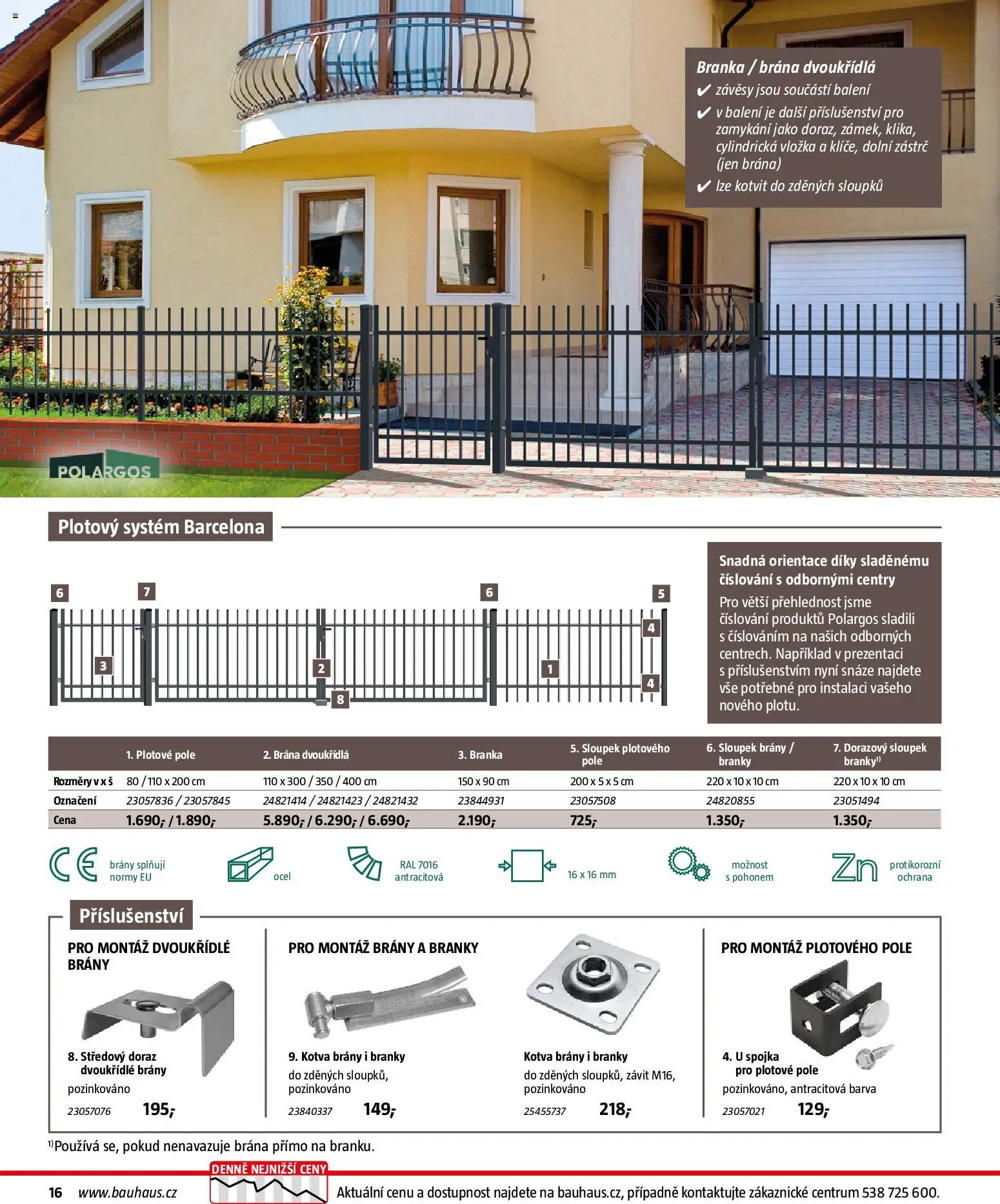 Bauhaus katalog Ploty a zahradní domky od 11.03.2026 | Strana: 16 | Produkty: Kotva, Závěsy