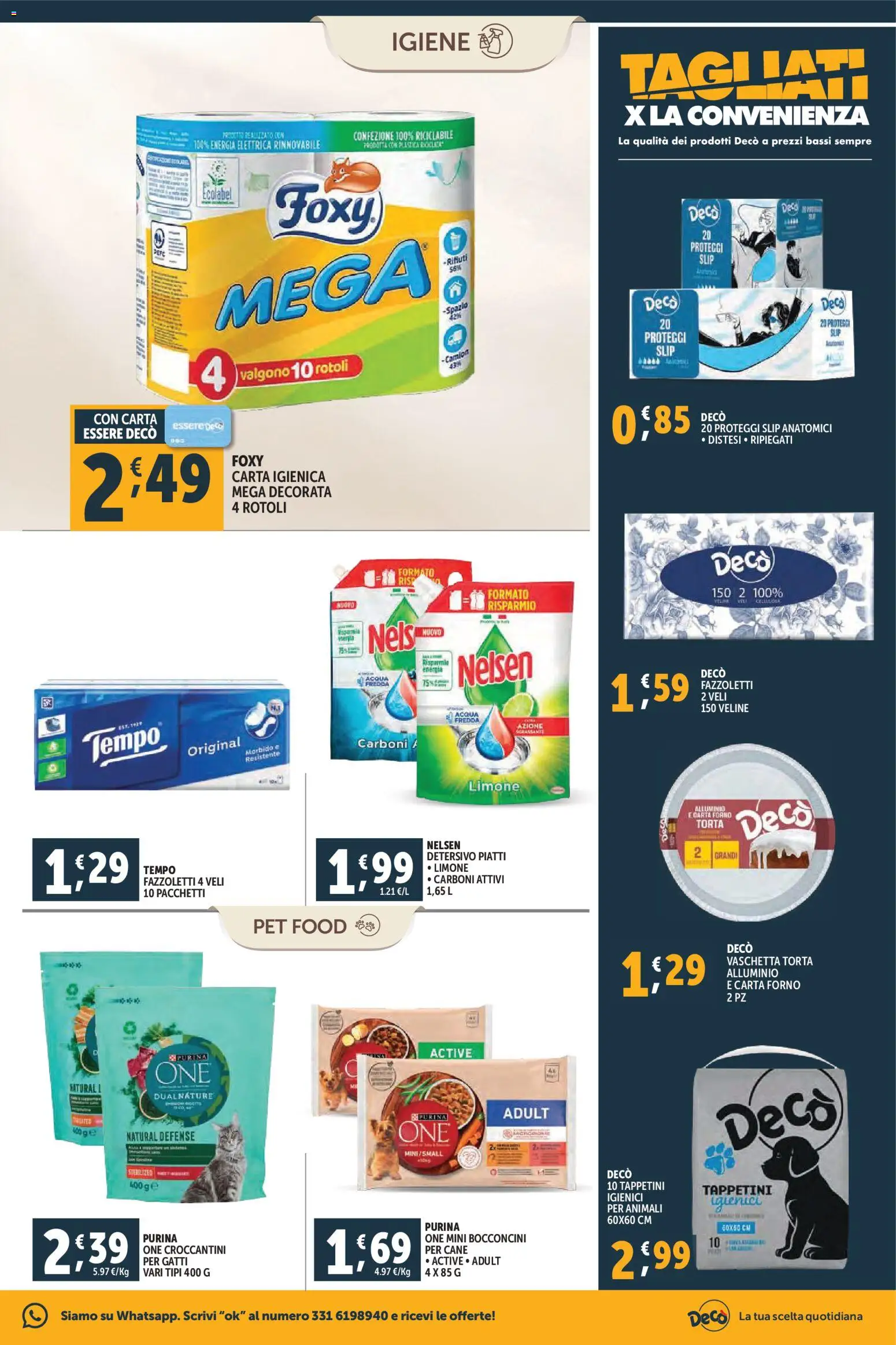 Volantino Decò del 06.03.2026 | Pagina: 11 | Prodotti: Veline, Fazzoletti, Limone, Alluminio