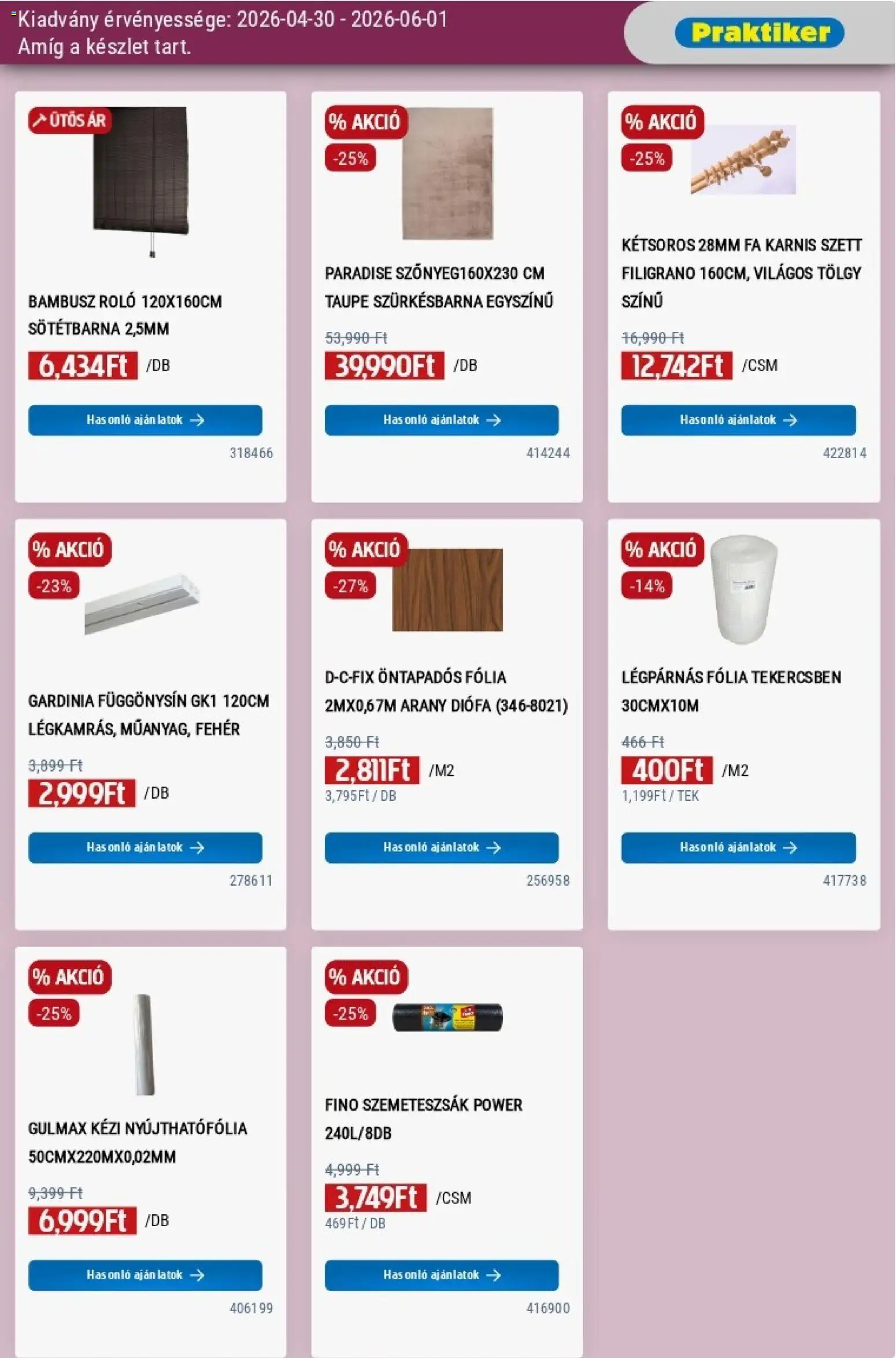 Praktiker akciós ujság - amely érvényes a következő dátumtól: 30.04.2026 | Oldal: 35