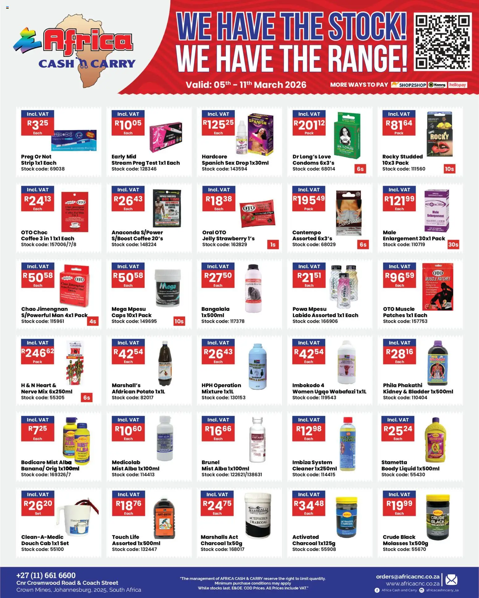 New Africa Cash & Carry catalogue – valid from 05.03.2026 | Page: 13 | Products: Press, Coffee, Stock