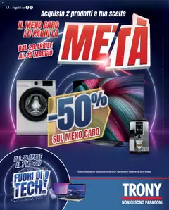 Anteprima del volantino Trony volantino valido a partire dal 28.04.2026