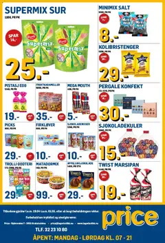 Forhåndsvisning av Price Lagerbutikk kundeavis gyldig fra 29.04.2026 | Side: 3 | Produkter: Egg, Godteri, Armourdoor trellis, Суміш дитяча