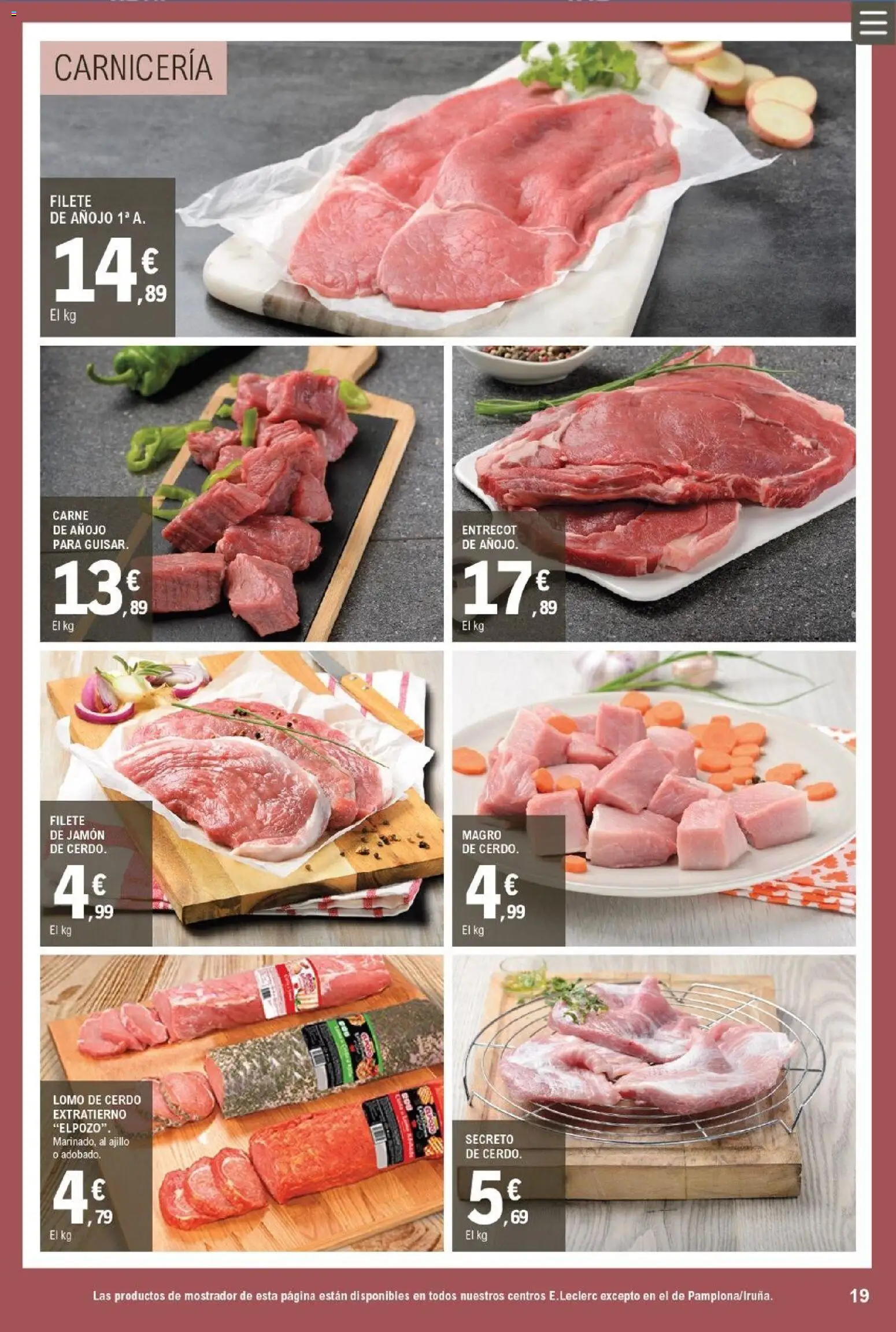 E.Leclerc folleto │ válido desde el 11.03.2026 | Página: 19 | Productos: Jamón, Cerdo, Filete
