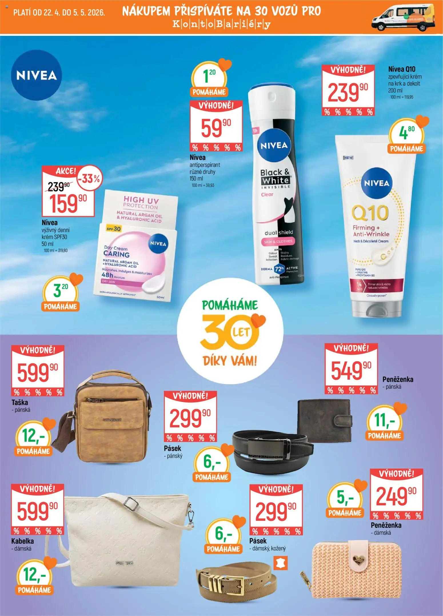 Globus leták - Ostrava od 22.04.2026 | Strana: 5 | Produkty: Antiperspirant, Peněženka, Krém, Taška