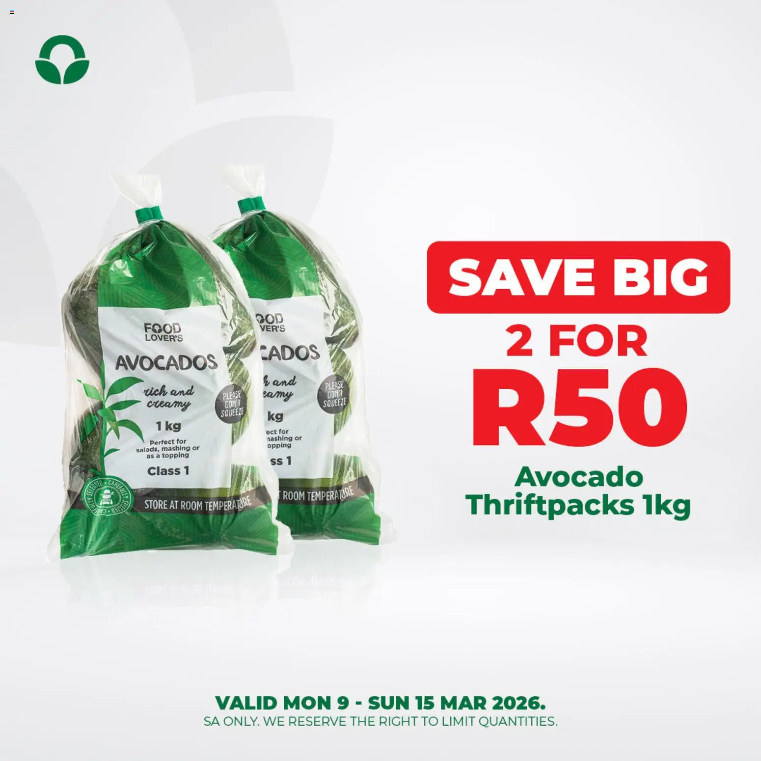 New Food Lover's Market catalogue – valid from 09.03.2026 | Page: 2 | Products: Avocados