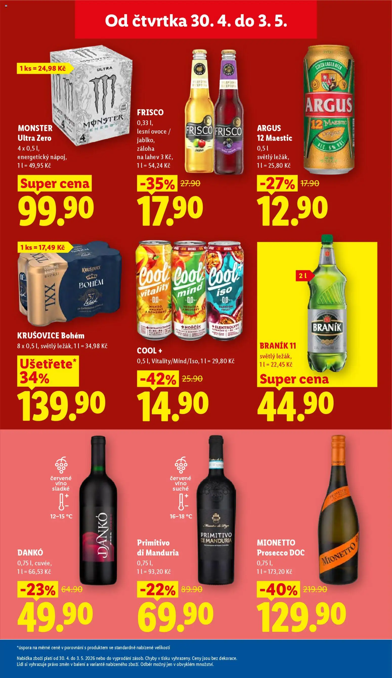 Lidl leták od 30.04.2026 💥 Nenechte si ujít TOP nabídky! ⭐ | Česko