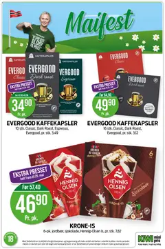 Forhåndsvisning av Kiwi kundeavis gyldig fra 27.04.2026 | Side: 12 | Produkter: Sjokolade, Iskrem, Датчик руху, Графин
