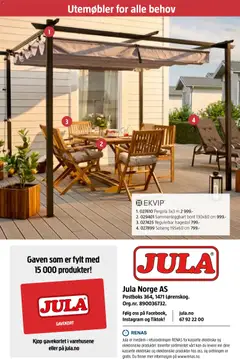 Forhåndsvisning av Jula nyhet gyldig fra 26.02.2026 | Side: 46 | Produkter: Hagestol, Solseng, Bord