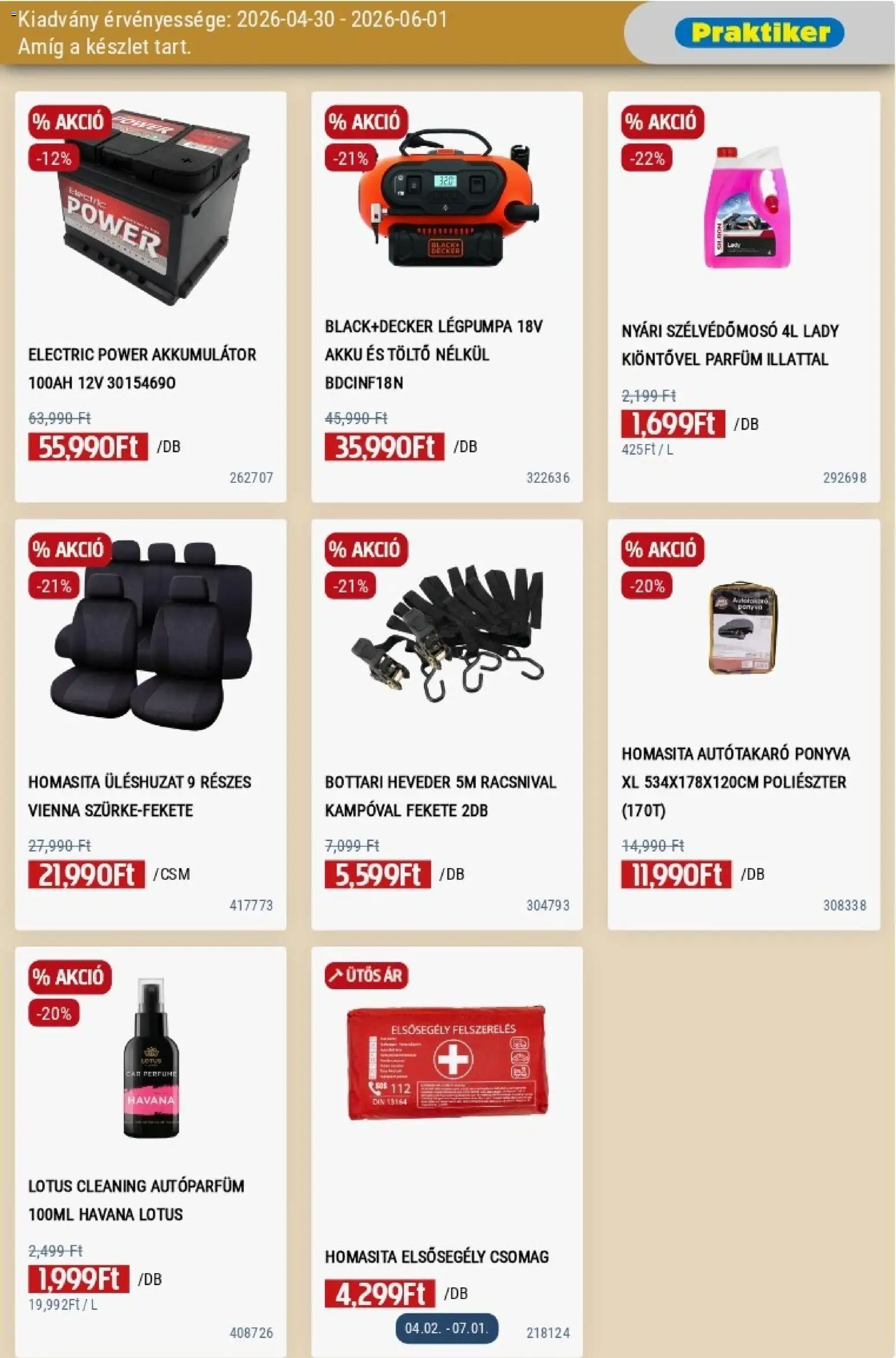 Praktiker akciós ujság - amely érvényes a következő dátumtól: 30.04.2026 | Oldal: 39