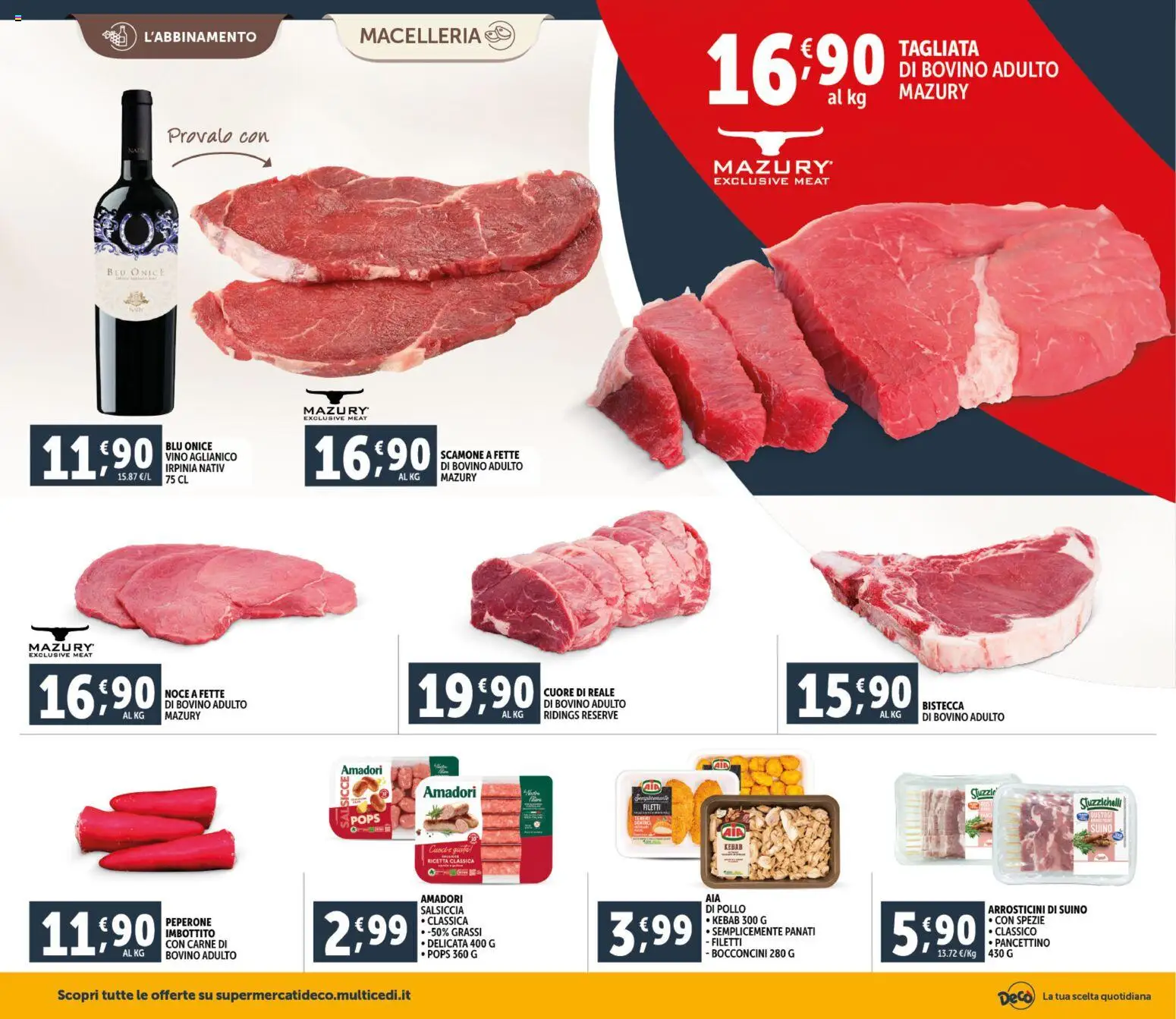 Volantino Decò del 06.03.2026 | Pagina: 6 | Prodotti: Spezie, Suino, Salsiccia, Vino
