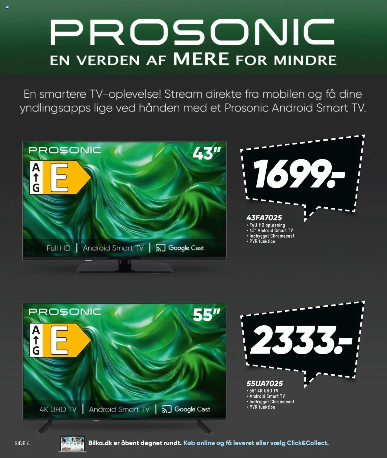 Bilka tilbudsavis – gyldig fra 02.05.2025 | Side: 4 | Produkter: Smart TV, TV