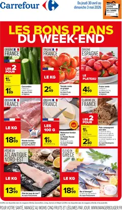 Carrefour - Prévisualisation de Carrefour les bons plans du week-end valide à partir de 30.04.2026