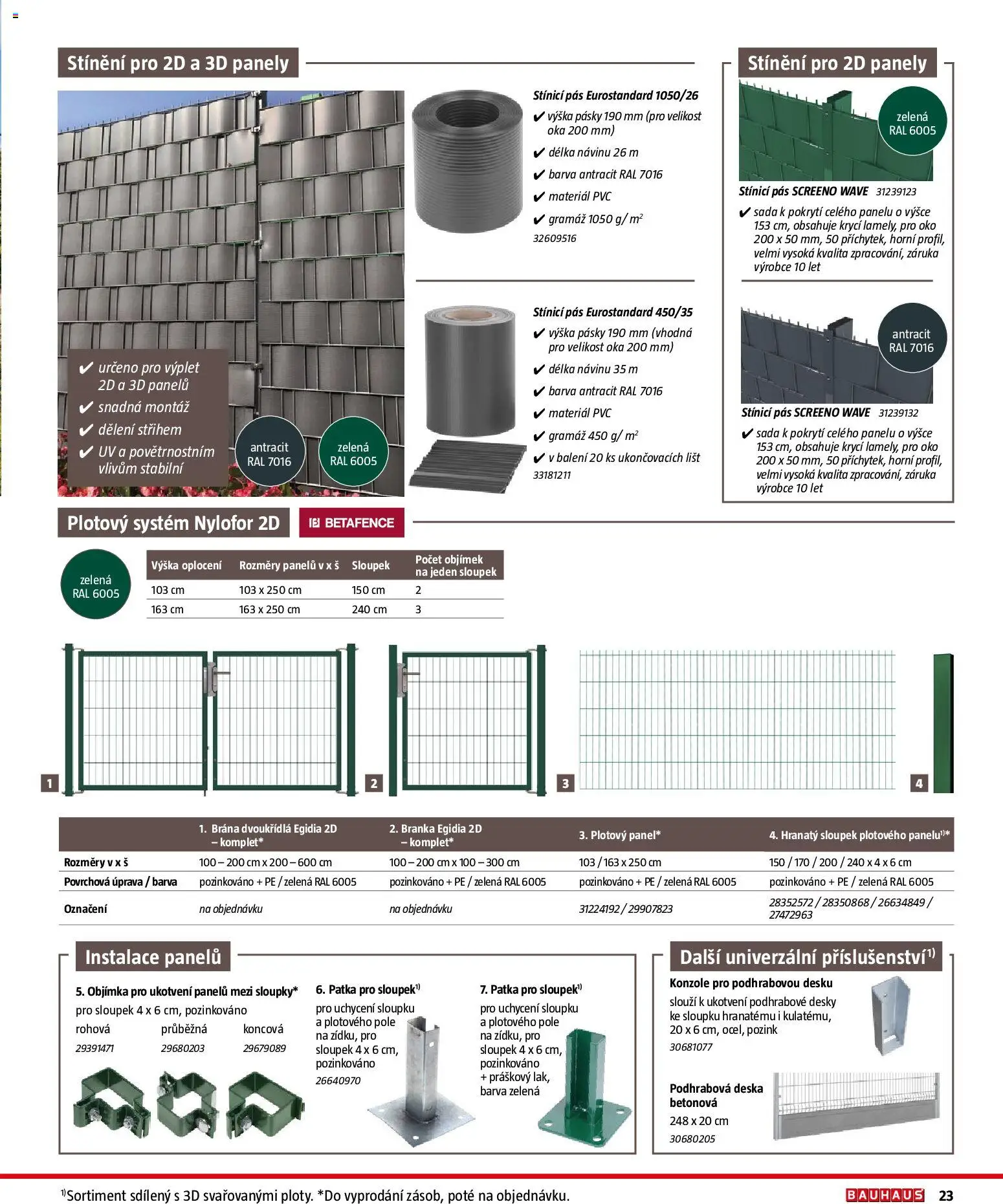 Bauhaus katalog Ploty a zahradní domky od 11.03.2026 | Strana: 23 | Produkty: Desky