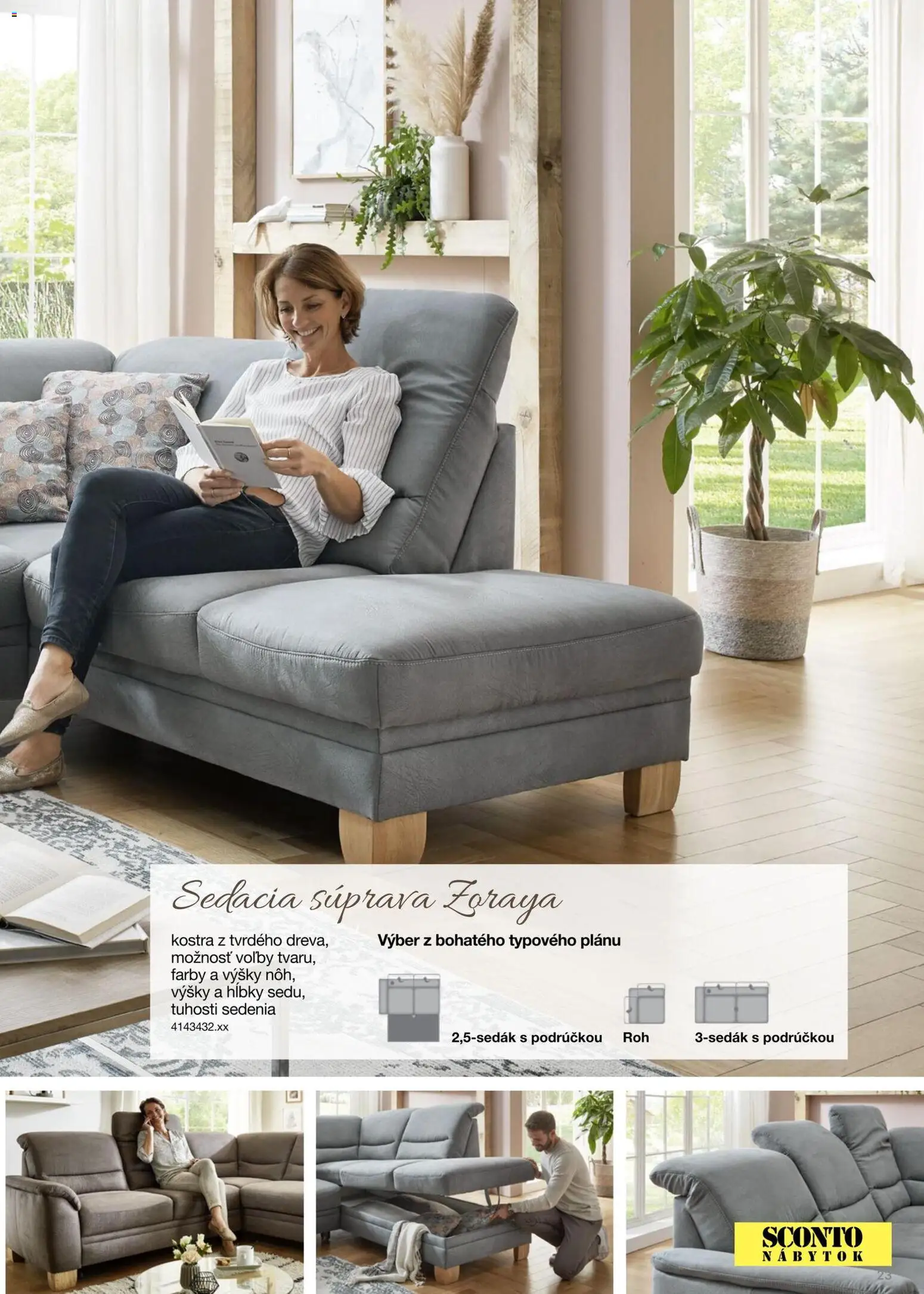 Nové Sconto nábytok akcie – leták je platný od 15.12.2025 | Strana: 23 | Produkty: Nábytok, Sedacia súprava