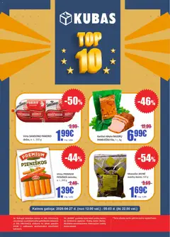 Kubas leidinys galioja nuo 27.04.2026