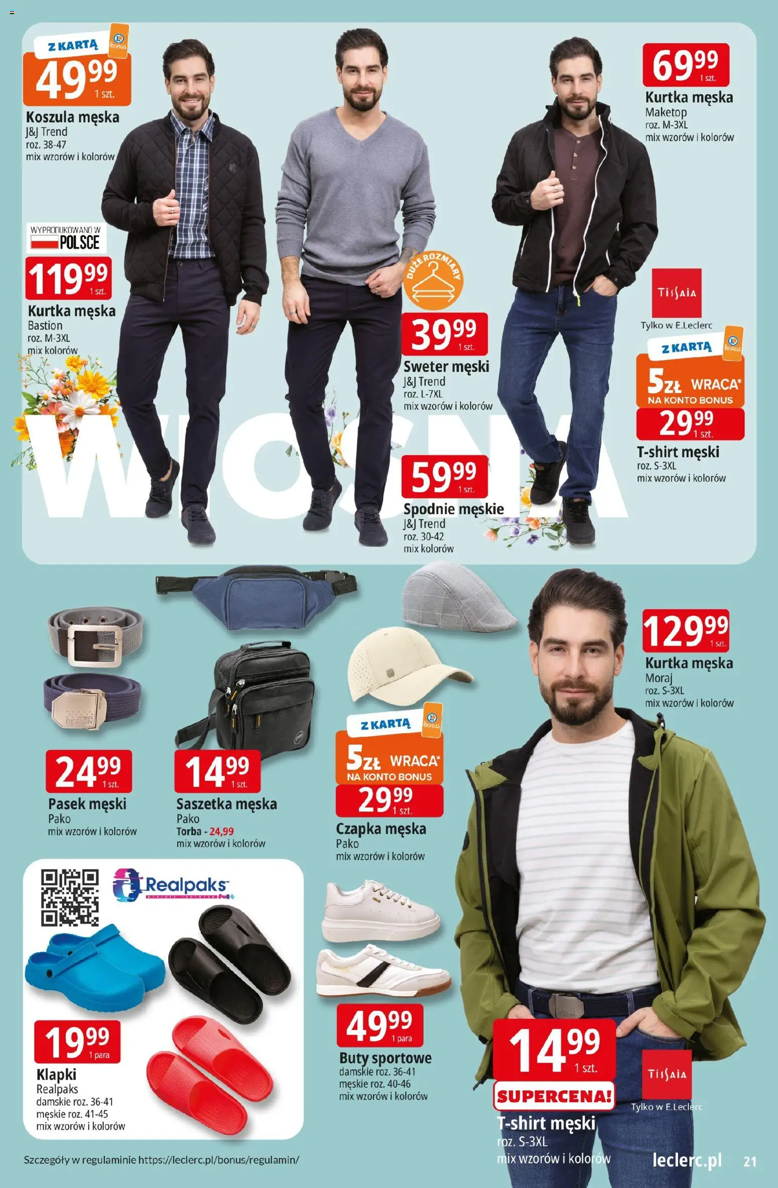 E.Leclerc gazetka - Kłodzko od 10.03.2026 | Strona: 21 | Produkty: Buty sportowe, Klapki, Pasek, Klapki damskie