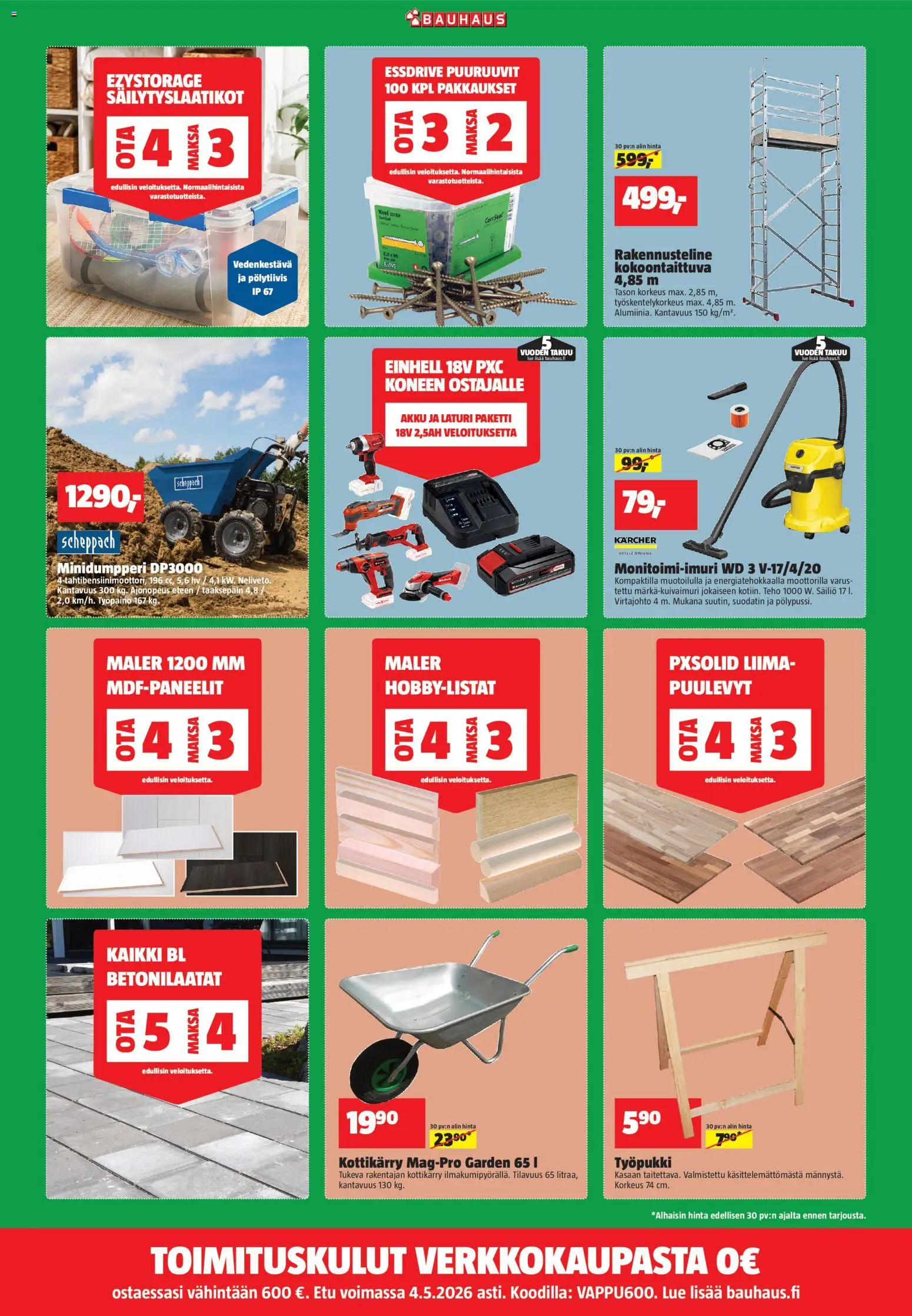 Bauhaus tarjoukset – voimassa 30.04.2026 alkaen | Sivu: 3