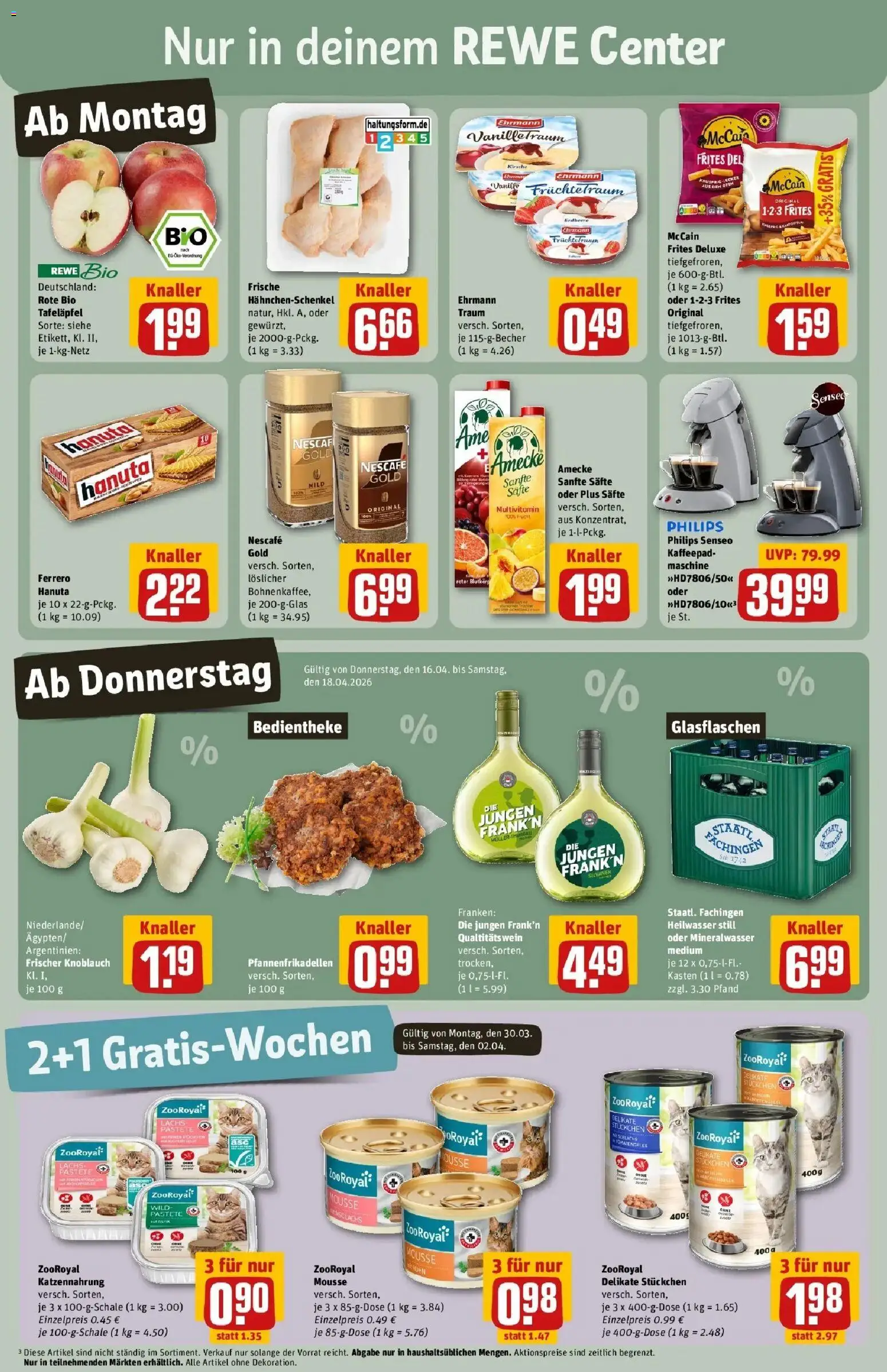 Rewe Prospekt Brandenburg An Der Havel	 – gültig ab 12.04.2026 | Seite: 3 | Produkte: Senseo, Mineralwasser, Lachs, Nescafe gold