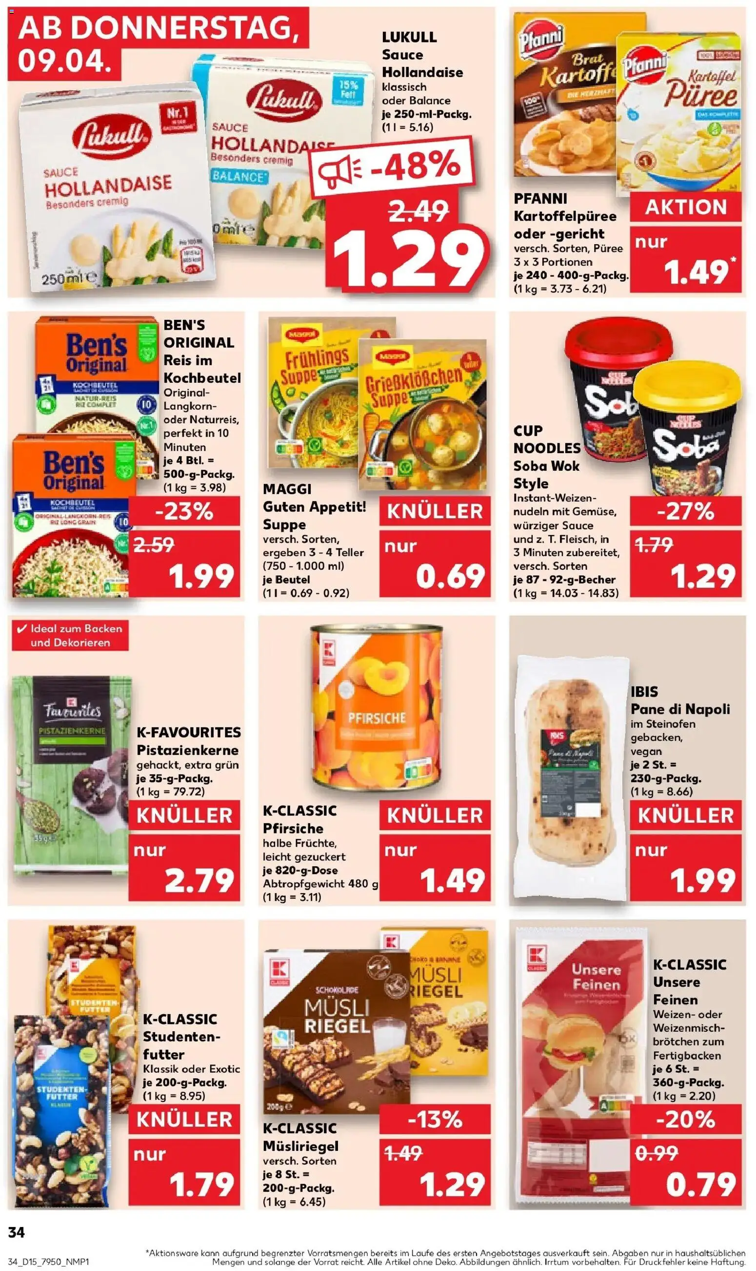 Kaufland Prospekt Leer (Ostfriesland)	 – gültig ab 08.04.2026 | Seite: 34 | Produkte: Musli, Maggi, Pane, Nudeln