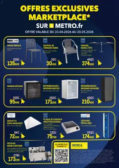METRO - Prévisualisation de METRO Offres Exclusives Marketplace valide à partir de 23.04.2026