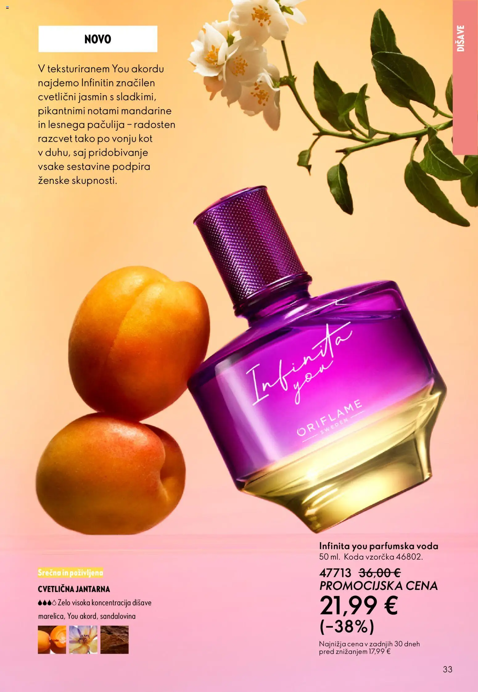 Novi Oriflame katalog ponudbe – veljaven od 11.03.2026 | Stran: 33 | Izdelki: Mandarine, Voda, Parfumska voda