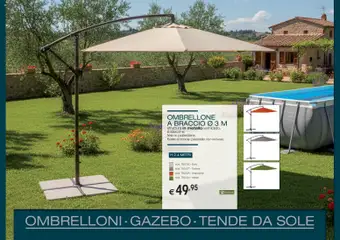 Anteprima del volantino Brico OK volantino Ombrelloni, Gazebo, Tende da Sole valido a partire dal 05.03.2026