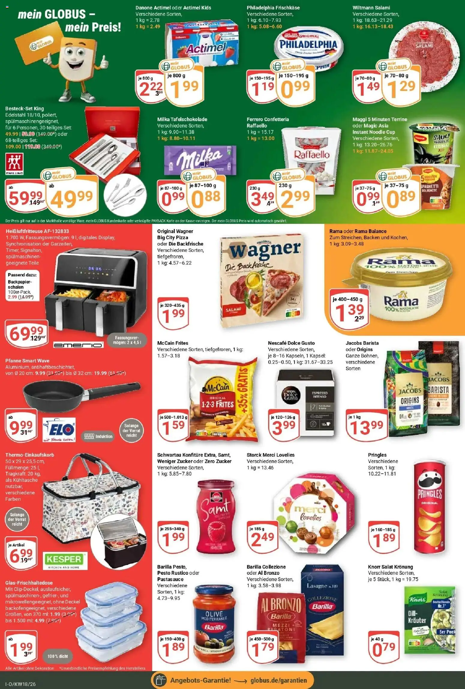 Globus Prospekt Idar-Oberstein	 – gültig ab 27.04.2026 | Seite: 8 | Produkte: Raffaello, Knorr, McCain, Salami