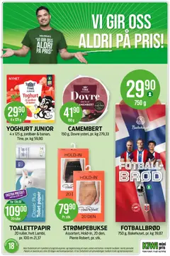 Forhåndsvisning av Kiwi kundeavis gyldig fra 27.04.2026 | Side: 25 | Produkter: Yoghurt, Toalettpapir, Brød, Jordbær