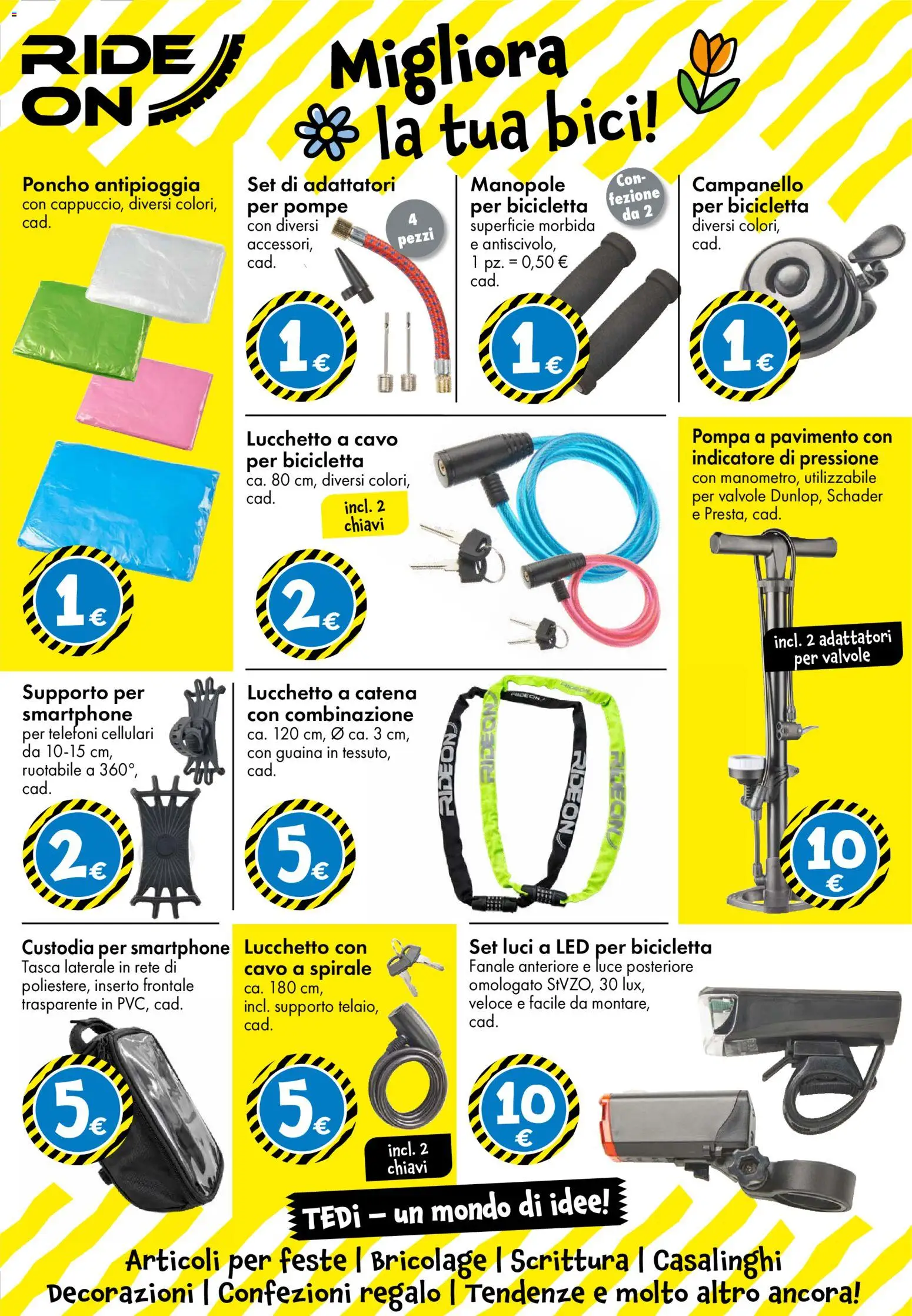 Volantino TEDi del 06.03.2026 | Pagina: 37 | Prodotti: Bicicletta, Pavimento, Smartphone, Cavo