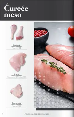 Metro katalog Horeca - pregled Metro kataloga - važi od 01.05.2026 | Strana: 8 | Proizvode: Ćureći batak, Ćureći file