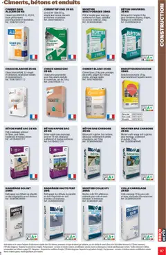 Brico Dépôt - Prévisualisation de Brico Dépôt - L'officiel du bricolage valide à partir de 25.03.2026 | Page: 87 | Produits: Sac, Mortier, Prise, Colle