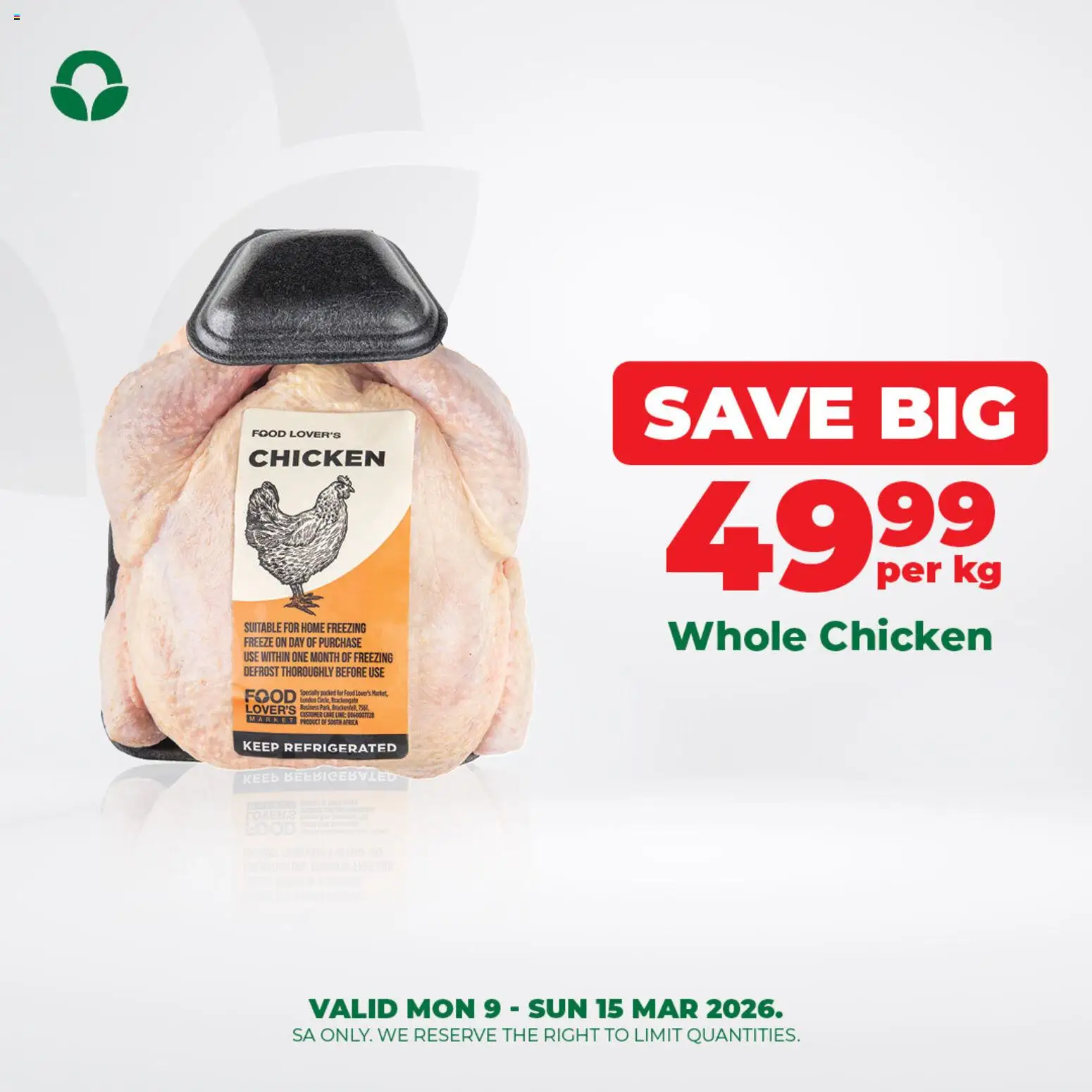 New Food Lover's Market catalogue – valid from 09.03.2026 | Page: 5 | Products: Chicken