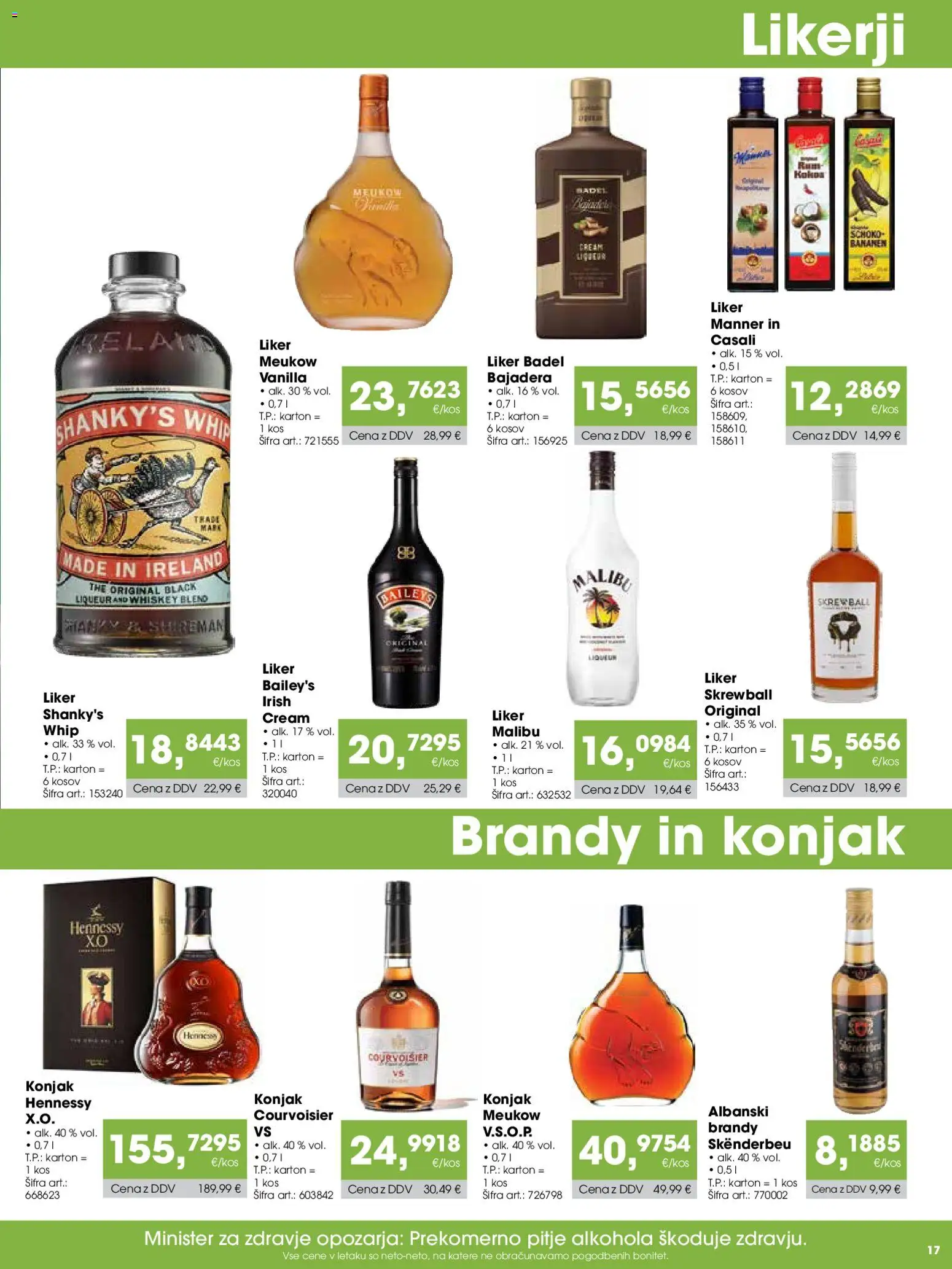 Novi Tuš katalog ponudbe – veljaven od 07.03.2026 | Stran: 17 | Izdelki: Kos