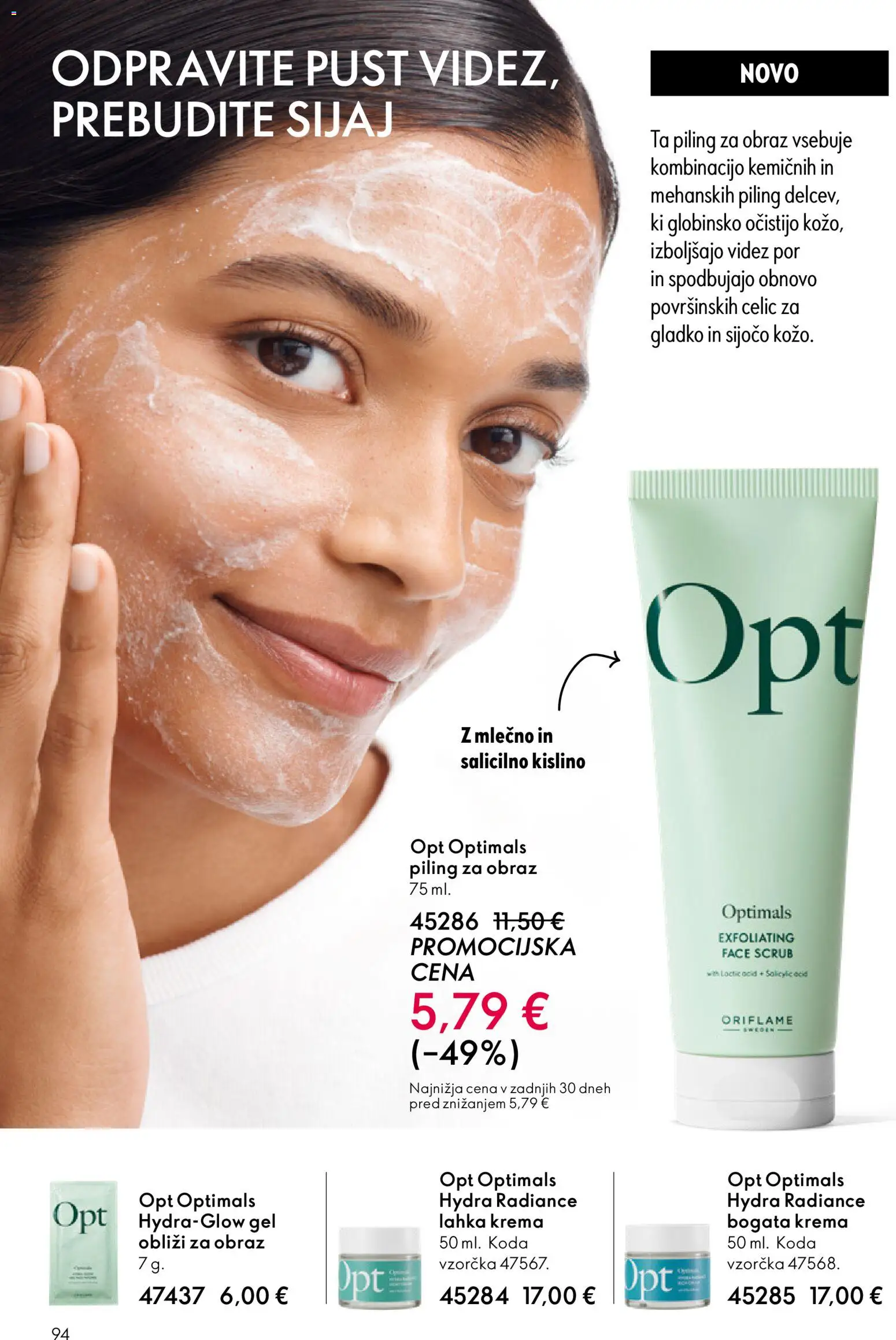 Novi Oriflame katalog ponudbe – veljaven od 11.03.2026 | Stran: 94 | Izdelki: Krema, Piling