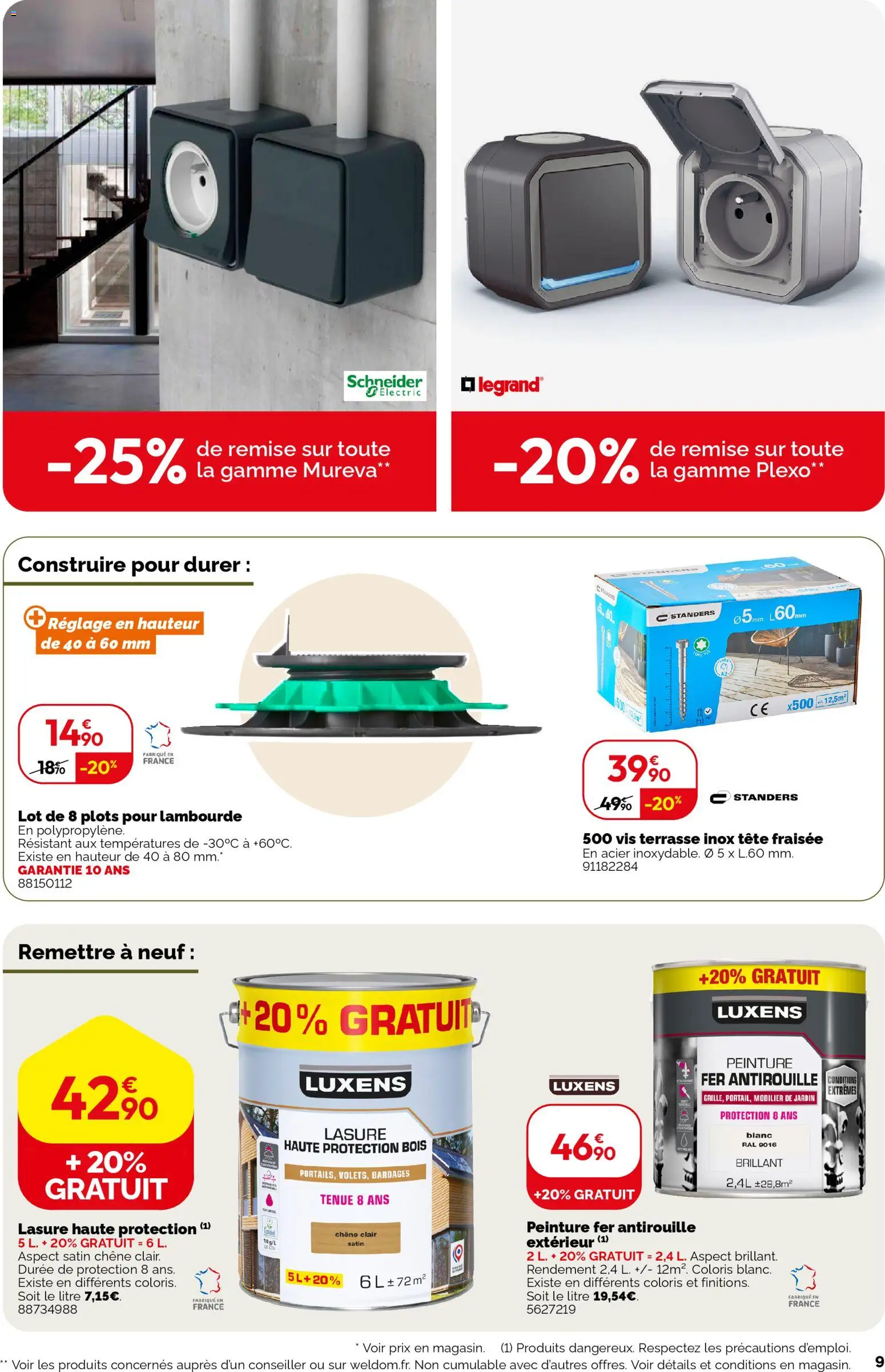 {H1} | Page: 9 | Produits: Mobilier de jardin, Plots