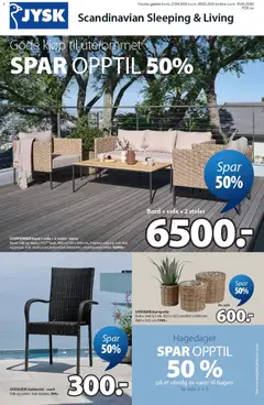 Forhåndsvisning av JYSK kundeavis gyldig fra 27.04.2026