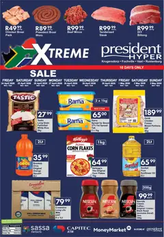 President Hyper specials catalogue – valid from 24.04.2026 | Page: 1 | Products: Steak, Squash, Oil, Bread