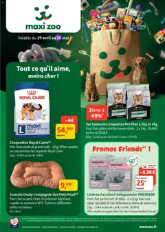Maxi ZOO - Prévisualisation de Maxi ZOO catalogue valide à partir de 29.04.2026