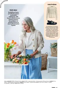 K-Market-mainoslehti voimassa 25.03.2026 alkaen | Sivu: 47 | Tuotteet: Neuletakki, Tuoli, Kori, Maljakko