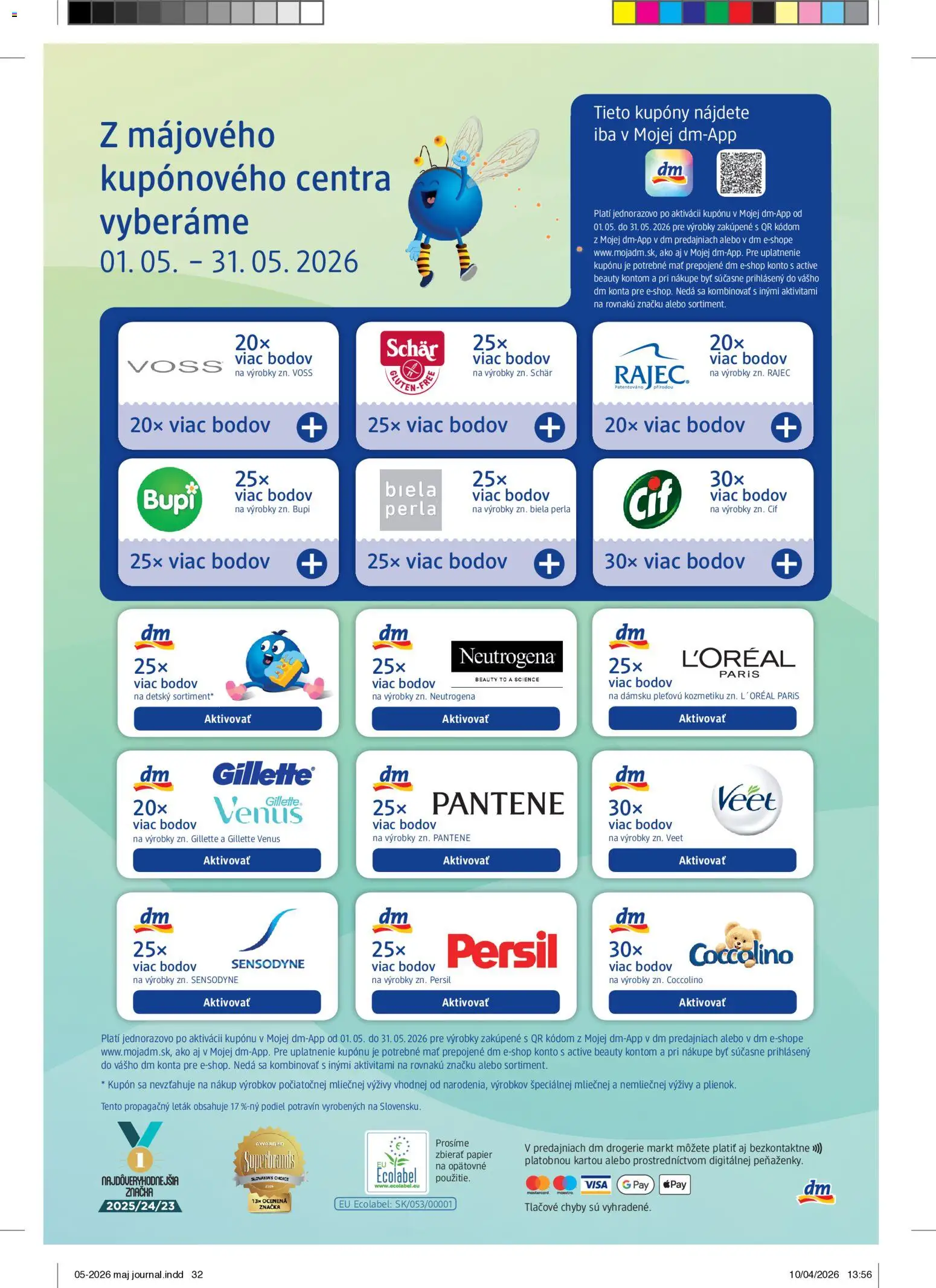 Nové dm drogerie akcie – leták je platný od 01.05.2026 | Strana: 32