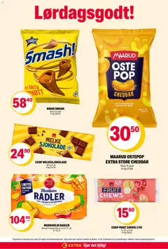 Forhåndsvisning av Coop Extra kundeavis gyldig fra 27.04.2026 | Side: 17 | Produkter: Sjokolade, Cremă după plajă, Mango, Tuperingsborste