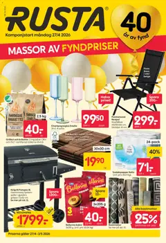Rusta erbjudanden - Förhandsvisning av reklamblad från butik Rusta aktuell från 27.04.2026