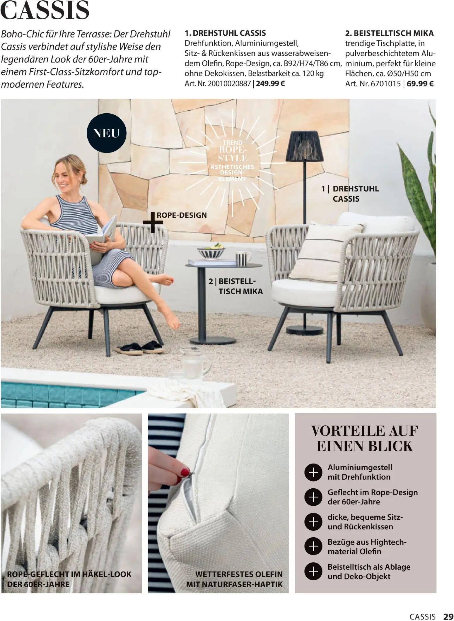 Dehner Gartenmöbel Trends 2026 – gültig ab 29.01.2026 | Seite: 29 | Produkte: Top, Beistelltisch, Tisch