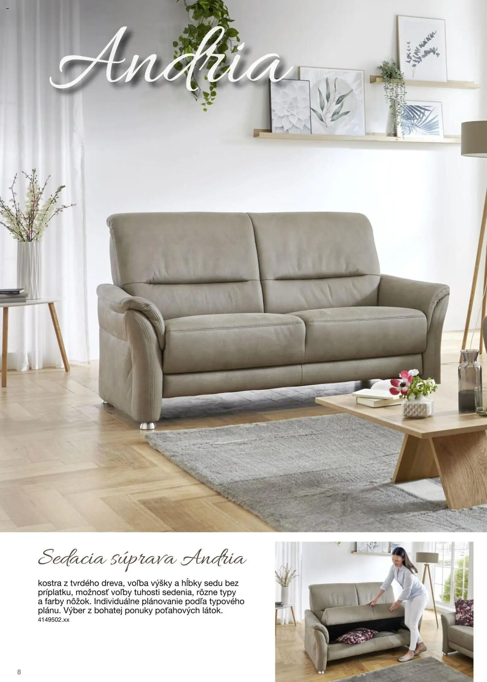 Nové Sconto nábytok akcie – leták je platný od 15.12.2025 | Strana: 8 | Produkty: Sedacia súprava