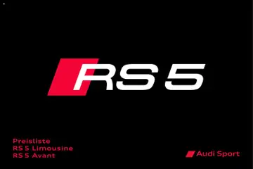 Audi RS 5 Limousine / RS 5 Avant ab 01.04.2026 gültig