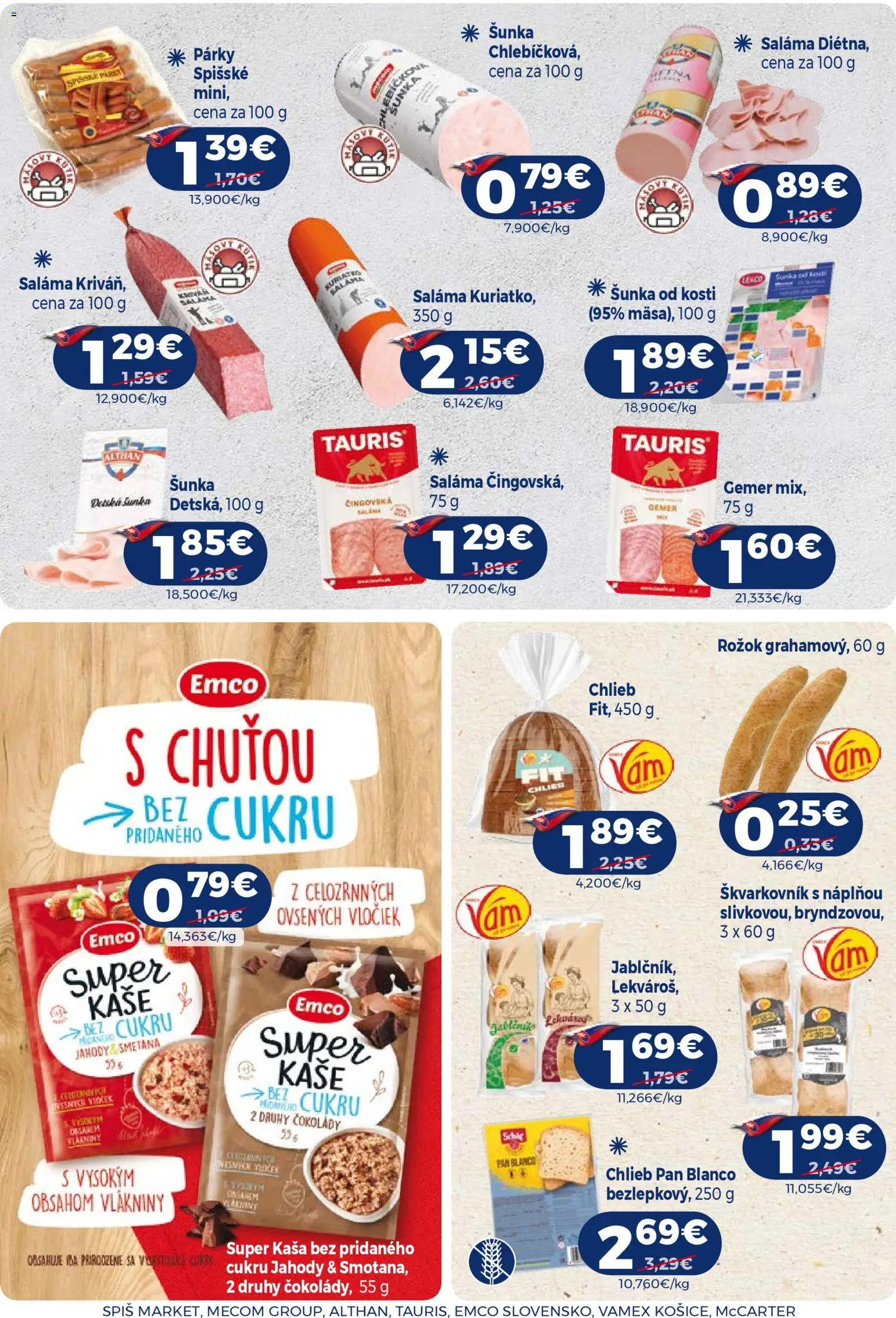 Nové Milk Agro akcie – leták je platný od 29.04.2026 | Strana: 7 | Produkty: Saláma, Rožok, Jahody, Párky