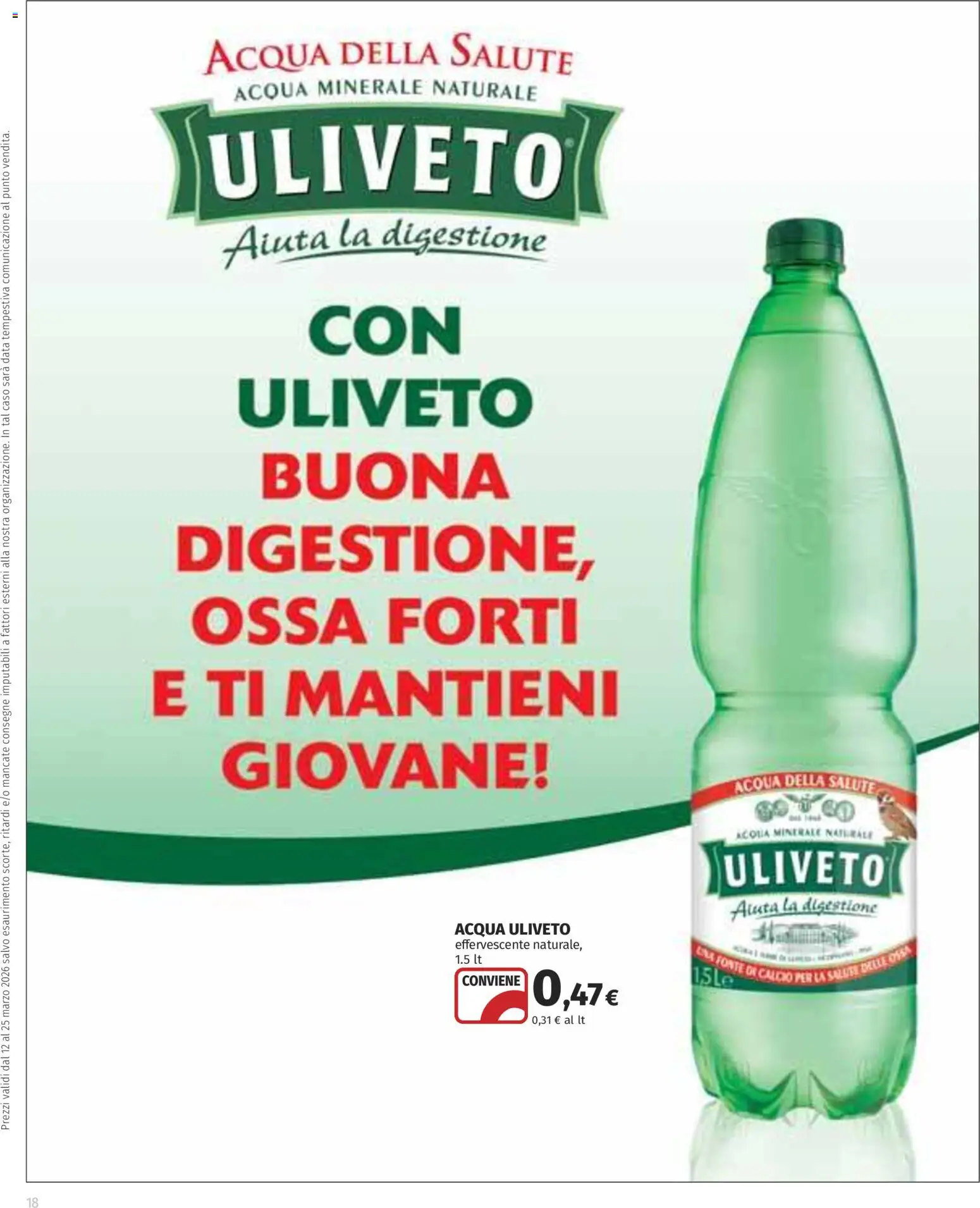 Volantino COOP del 12.03.2026 | Pagina: 18 | Prodotti: Acqua, Data, Acqua minerale