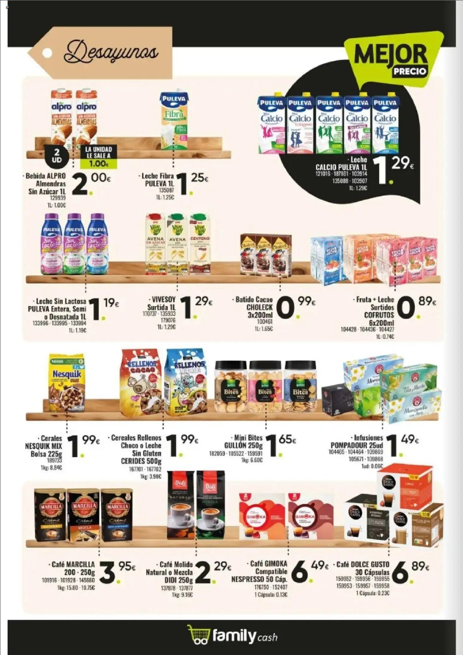 Family Cash folleto │ válido desde el 09.03.2026 | Página: 10 | Productos: Leche sin lactosa, Café, Cereales, Φρυγανιές σικάλεως