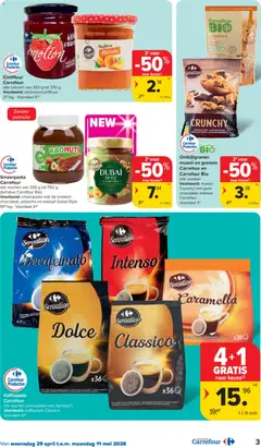 Carrefour folder week 18 - Voorbeeld van een folder van Carrefour, geldig van 29.04.2026 | Pagina: 3 | Producten: Noten, Pads, Fruit, Koffiepads